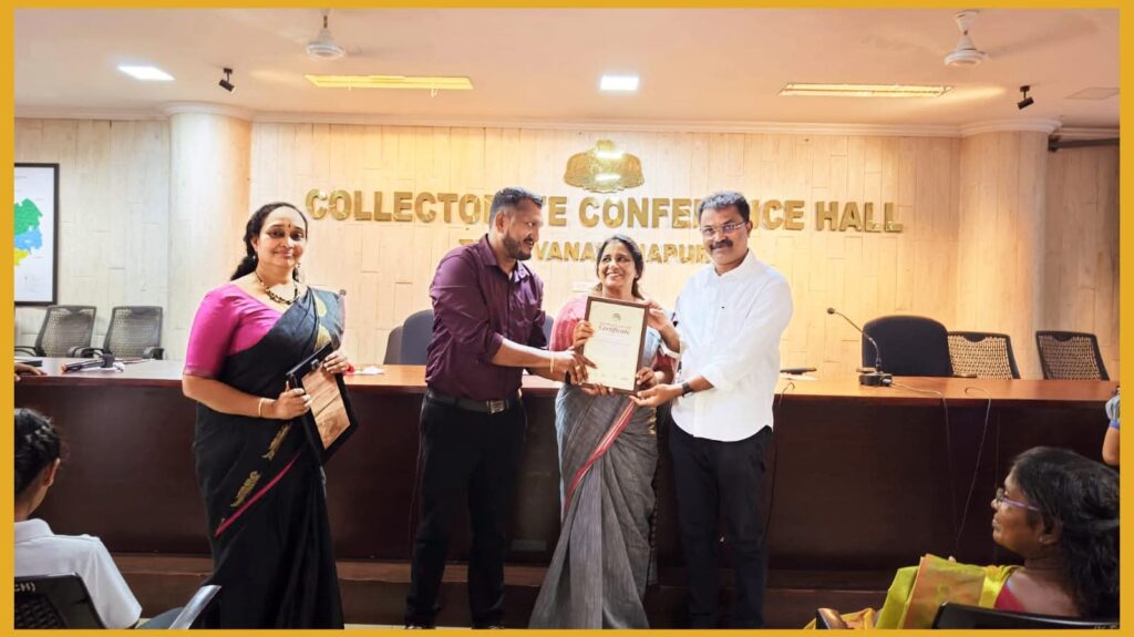 MD M.K. Biju Receives Prestigious 5 Leaf Swachhata Green Leaf Recognition